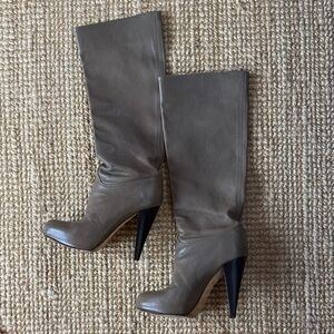 Bally Taupe Heeled Boots